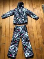 Skipak broek en jas zwart/wit met gekleurde sterren maat 146, Kinderen en Baby's, Kinderkleding | Maat 146, Ophalen of Verzenden