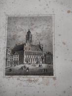 A 092 Middelburg de Haven Staalgravure 1860, Antiek en Kunst, Kunst | Etsen en Gravures, Ophalen of Verzenden