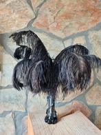 Vaas met Struisvogelveren - Zwart, Ophalen of Verzenden