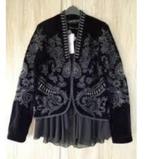 Zara zwart fluweel jasje straks mt 38 CHCS vintage style, Zara, Jasje, Maat 38/40 (M), Ophalen of Verzenden