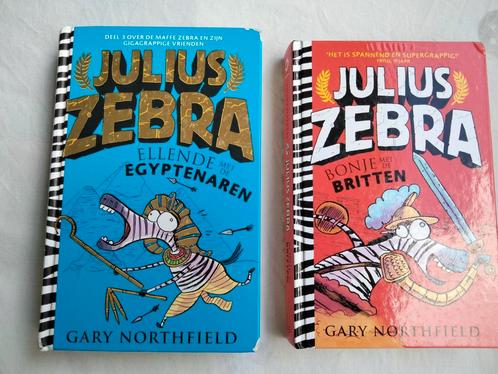 Kinderboek Julius Zebra 2 x van Gary Northfield., Boeken, Kinderboeken | Jeugd | onder 10 jaar, Gelezen, Ophalen