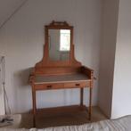 Antieke wastafel/kaptafel met spiegel, Antiek en Kunst, Ophalen