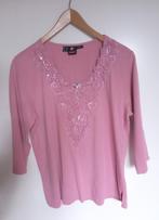 Me Fashion roze tricot blouse met borduur en glitters, maat, Oosterveldweg 15, 7274 DZ, Verzenden, Maat 46/48 (XL) of groter, Zo goed als nieuw