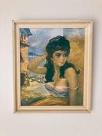 Bella Donna schilderij op plaat, Ophalen