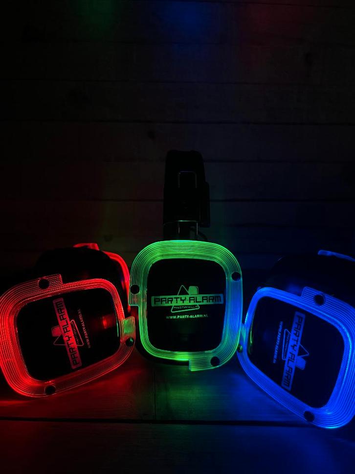 Silent disco set verhuur v.a. €2,99, Audio, Tv en Foto, Koptelefoons, Nieuw, Overige merken, Ophalen