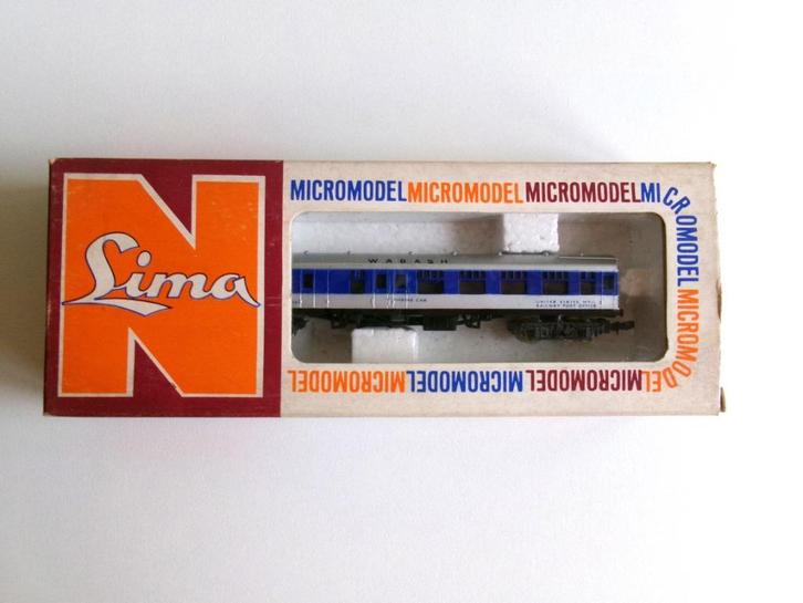 Lima N 365 Wabash Combine Car (in ovp), Hobby en Vrije tijd, Modeltreinen | N-Spoor, Zo goed als nieuw, Wagon, Gelijkstroom, Lima