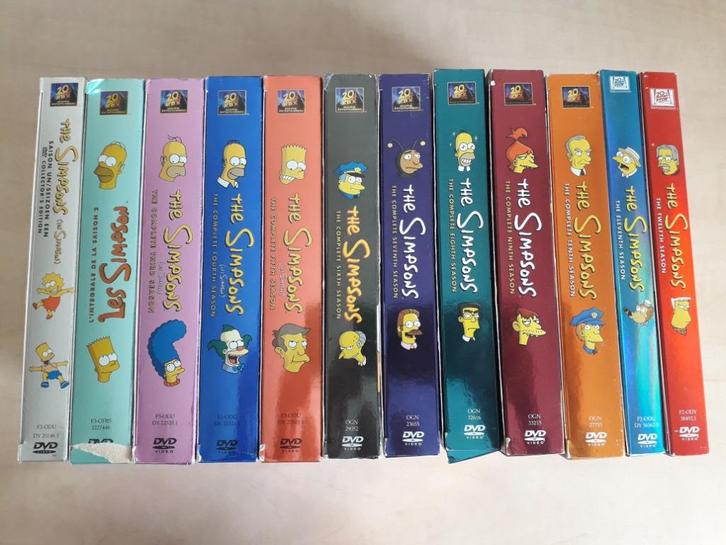 The Simpsons seizoen 1 t/m 12, Cd's en Dvd's, Dvd's | Tv en Series, Gebruikt, Komedie, Alle leeftijden, Ophalen of Verzenden