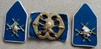 Verbindingstroepen- baret kraag emblemen, Ophalen of Verzenden, Landmacht, Nederland, Embleem of Badge