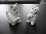 vintage theepotjes kat en hond 14 cm hoog, Antiek en Kunst, Ophalen of Verzenden