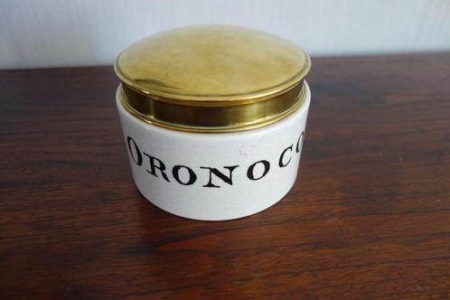Porseleinen pot met opschrift Oronoco, Antiek en Kunst, Curiosa en Brocante, Ophalen of Verzenden