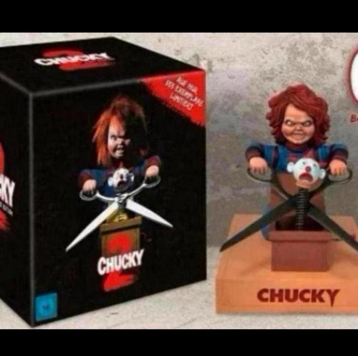 Gelimiteerde buste Chucky + Mediabook, Verzamelen, Film en Tv, Zo goed als nieuw, Foto of Kaart, Ophalen of Verzenden