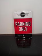 Reclamebord MINI  - MINI parking only -  ( 20 x 30 reliëf ), Ophalen of Verzenden, Zo goed als nieuw, Auto's