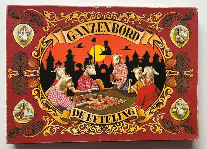 ZELDZAAM Vintage EFTELING GANZENBORD compleet origineel, Verzamelen, Efteling, Gebruikt, Overige typen, Ophalen of Verzenden