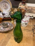 Vintage groen karaf Teckel groen glas Italie Arcoroc Siërra, Antiek en Kunst, Antiek | Glas en Kristal, Ophalen of Verzenden