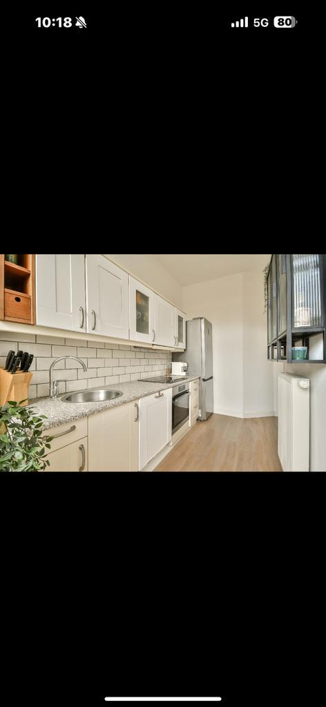 Gratis keuken met nieuwe koelkast  310 cm, Huis en Inrichting, Keuken | Complete keukens, Gebruikt, Enkelwandige keuken, Wit, Overige materialen