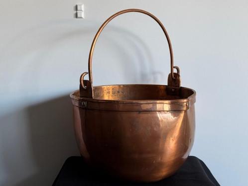 Antieke roodkoperen kookpot, Antiek en Kunst, Antiek | Woonaccessoires, Ophalen of Verzenden
