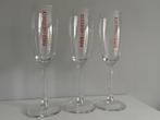 Vintage champagneglas Piper Heidsieck - drie stuks, Ophalen of Verzenden, Zo goed als nieuw, Overige typen