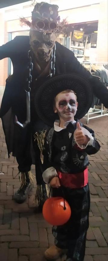 Dia de Muertos Kostuum - Maat 4-6 jaar (max 122cm) beschikbaar voor biedingen