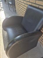 stoel design Ikea leer zwart, Huis en Inrichting, Stoelen, Ophalen, Gebruikt, Zwart, Leer