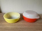 Oranje en Gele glazen schaal, Huis en Inrichting, Keuken | Servies, Gebruikt, Ophalen of Verzenden, Overige stijlen, Glas