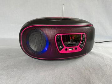 Denver Boombox Radio/CD/USB/bluetooth met verlichting beschikbaar voor biedingen