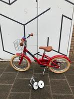 Veloretti maxi kinderfiets 16 inch met mandje + zijwieltjes, Ophalen, Gebruikt, 16 tot 20 inch, Zijwieltjes