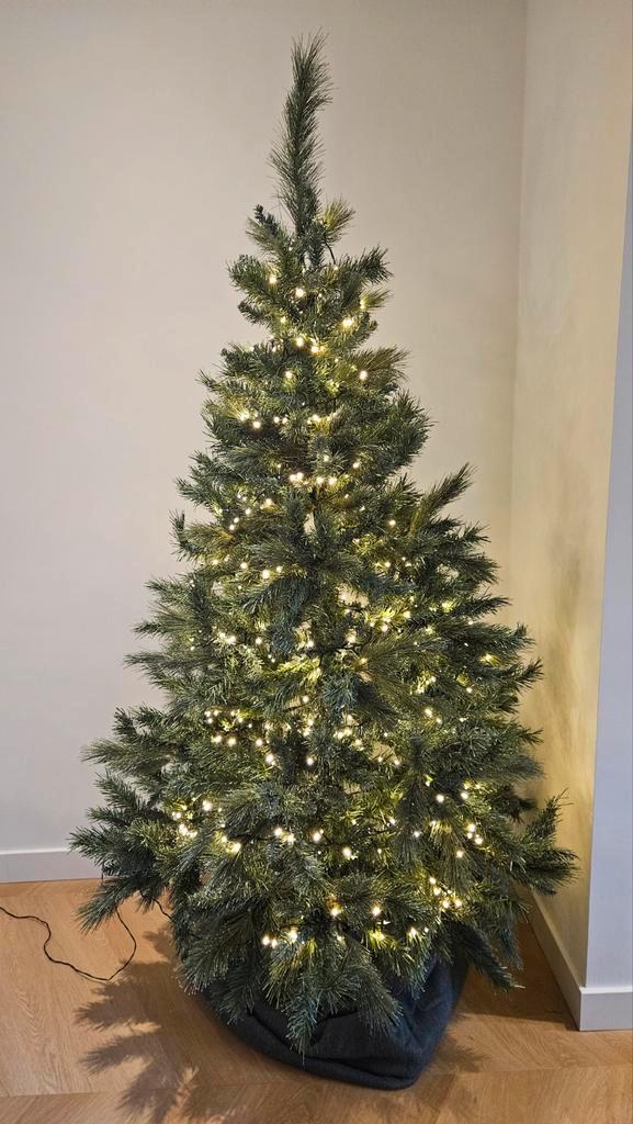 Luxe kunstkerstboom 180cm incl. verlichting, Diversen, Kerst, Ophalen