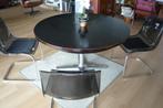 Tafel Pastoe zwart essen jaren 70, Huis en Inrichting, Tafels | Eettafels, Ophalen, Gebruikt, 100 tot 150 cm, Vijf personen of meer