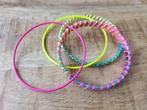 4 metalen armbanden, fluorescerende kleuren, Sieraden, Tassen en Uiterlijk, Armbanden, Ophalen of Verzenden, Nieuw, Overige kleuren