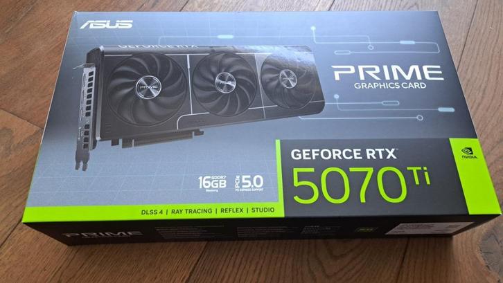 ASUS Prime GeForce RTX 5070 Ti 16GB GDDR7, Computers en Software, Videokaarten, Zo goed als nieuw, Nvidia, PCI-Express 5.0, Overige soorten