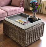 Prachtige Rotan salontafel, Overige materialen, Gebruikt, 100 tot 150 cm, Minder dan 50 cm