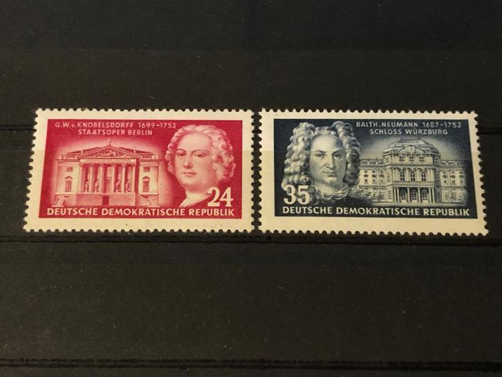 DDR Mi 382-383 1953 postfris, Postzegels en Munten, Postzegels | Europa | Duitsland, Postfris, DDR, Verzenden