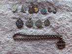 Antiek Brocante Zilveren devotie  medailles, scapuliers, Verzamelen, Religie, Ophalen of Verzenden, Zo goed als nieuw