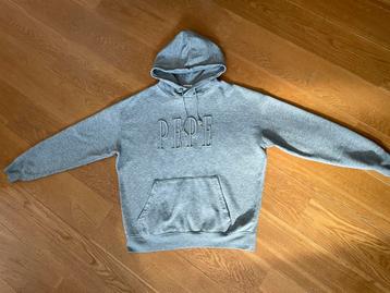 Pépé Jeans lichtgrijze heren hoodie S oversized model beschikbaar voor biedingen