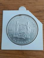 Suriname 25 gulden 1976 zilver unc, Ophalen of Verzenden, Koningin Juliana, Zilver