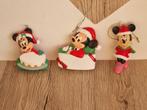 3 Kerstboom hangers Mickey en Minnie Keramiek Kurt S Adler, Verzenden, Zo goed als nieuw