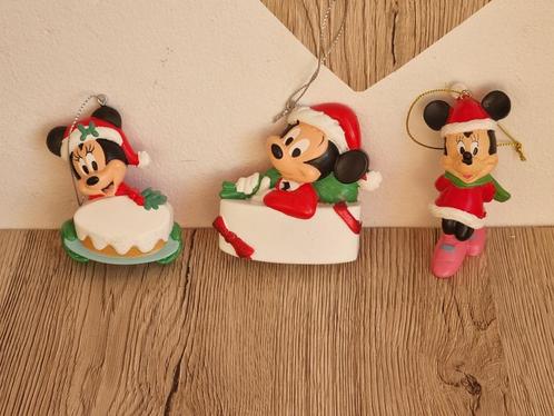 3 Kerstboom hangers Mickey en Minnie Keramiek Kurt S Adler, Diversen, Kerst, Zo goed als nieuw, Verzenden