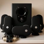 Logitech5.1speakerset ,subwoofer, 5 satellieten controller., Gebruikt, Subwoofer, 120 watt of meer, Ophalen