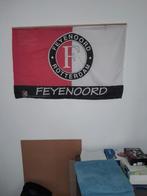 Feyenoord flag en prullebak feyenoord, Gebruikt, Ophalen