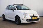 Fiat 500 C 1.0 Hybrid Sport Cabrio 16 inch LMV Half Leder Na, Auto's, Fiat, Stof, Euro 6, Wit, Origineel Nederlands