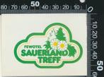 Sticker: Fewotel Sauerland Treff, Verzamelen, Ophalen of Verzenden, Zo goed als nieuw, Bedrijf of Vereniging