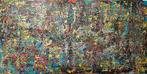 Valera/ Kleurrijke abstract- Handgeschilderd-Uniek-XXXL, Antiek en Kunst, Ophalen of Verzenden