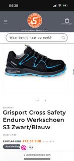 Grisport enduro s3 Blue water Werkschoenen z.g.a.n. 44, Ophalen of Verzenden, Nieuw