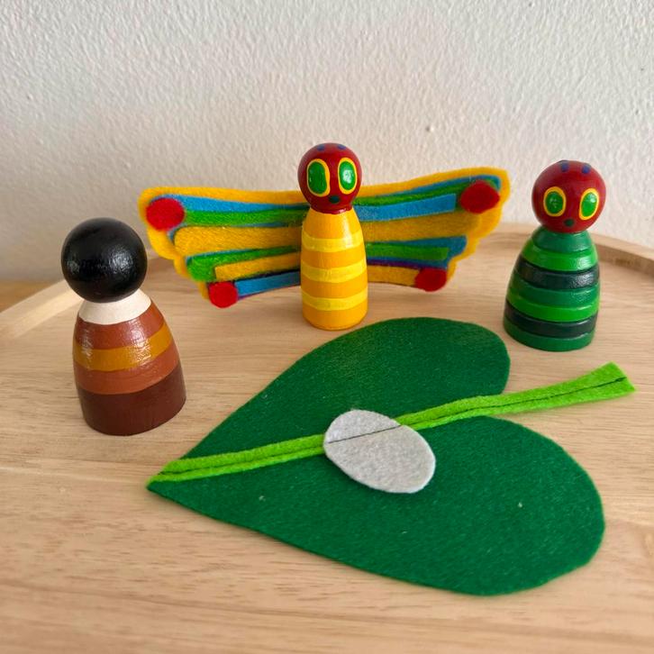 Rupsje Nooitgenoeg Pegdolls - Handgemaakt, Kinderen en Baby's, Speelgoed | Educatief en Creatief, Nieuw, Ontdekken, Ophalen of Verzenden