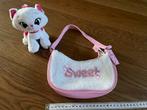 Peuter tasje + knuffel  meisje, Kinderen en Baby's, Speelgoed | Knuffels en Pluche, Ophalen of Verzenden, Zo goed als nieuw, Poes