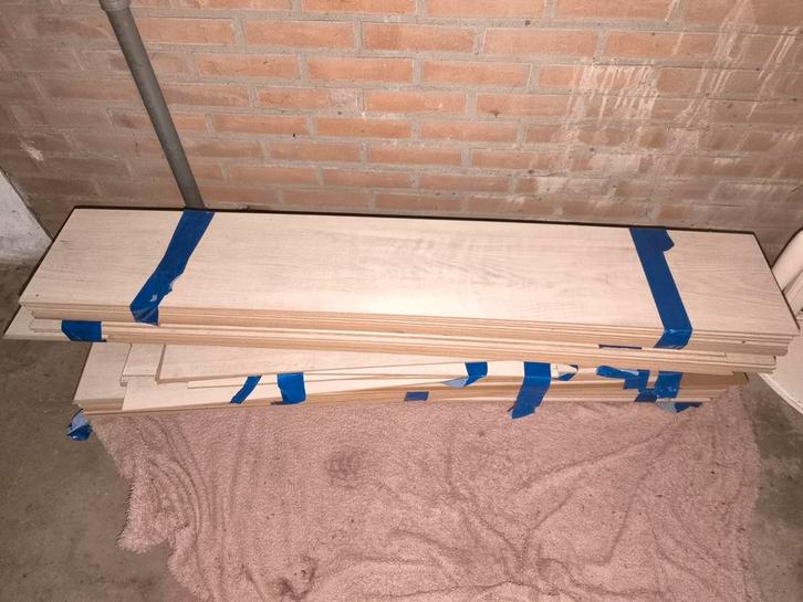 Laminaat Vloerdelen - Licht Eiken Effect, Doe-het-zelf en Verbouw, Vloerdelen en Plavuizen, Zo goed als nieuw, Laminaat, Kunststof