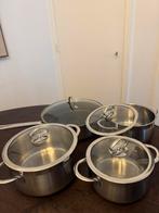 4x BK pannen, Ophalen, Gebruikt, Rvs, Pannenset