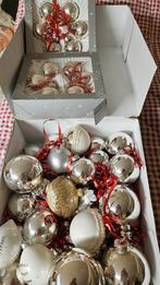 Vintage oude zilveren glazen kerstballen, Diversen, Ophalen of Verzenden