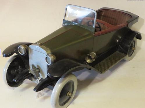 2) JEP Delage Torpedo nr. 7391 in zeer goede staat! 34 cm., Antiek en Kunst, Antiek | Speelgoed, Ophalen of Verzenden