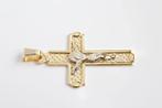 Gouden Corpus Christus Kruis Hanger Heren | 18 Karaat, Sieraden, Tassen en Uiterlijk, Kettinghangers, Ophalen of Verzenden, Zo goed als nieuw